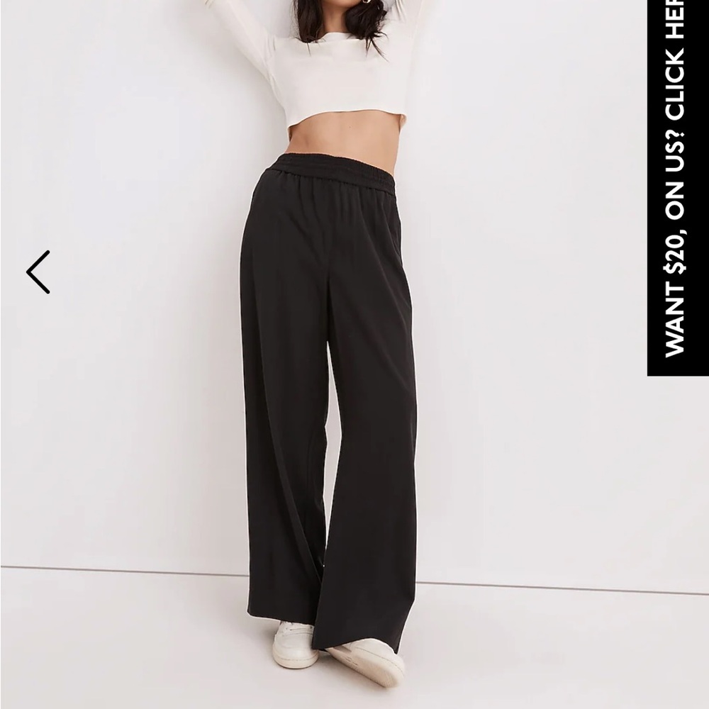 NWT Drapeweave Wide Leg Black Pant